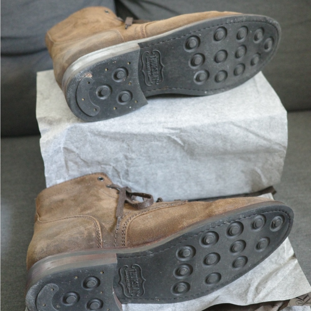 Thursday Boot Company Brown Leather Boots Ankle-High Design - Picture 3 of 11